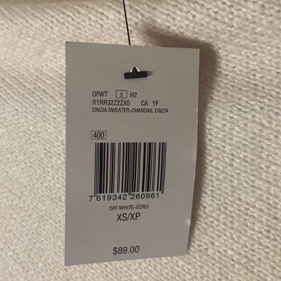 GUESS - Women’s Batwing Knit Sweater - Off White - Size US XS - Picture 3 of 5